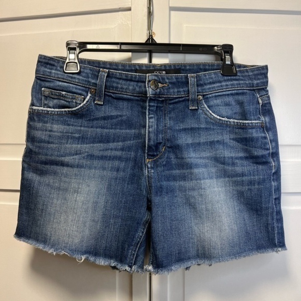 Joe’s Colletti Denim Distressed Shorts With Raw Hem Size Women’s 26 Colo…